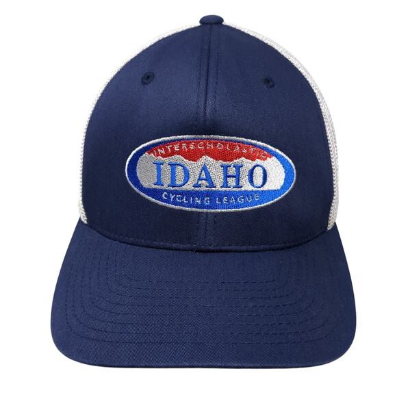 Interscholastic Idaho Cycling League Trucker Hat Blue One Size Port Authority - Picture 1 of 9